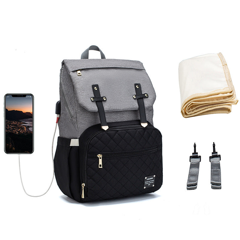 Versatile Diaper Bag with Stroller Straps