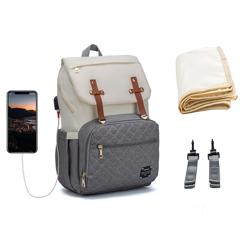 Versatile Diaper Bag with Stroller Straps