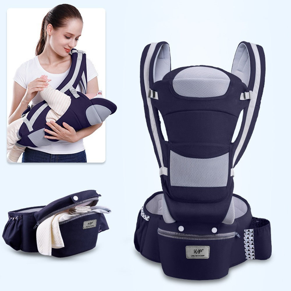 Travel-Friendly Hip Seat Baby Carrier with Multiple Positions