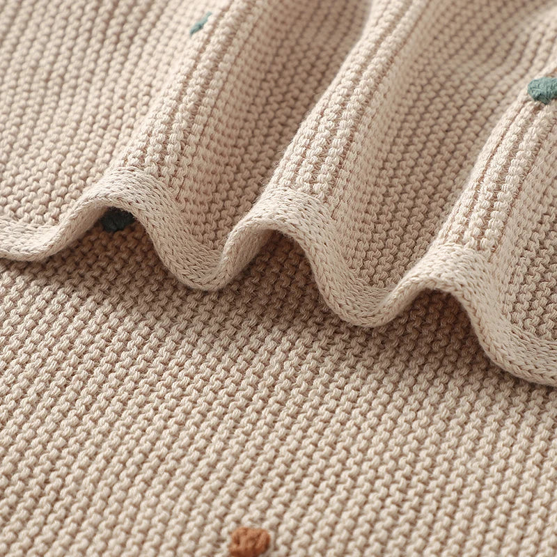 Brand new baby blankets, crafted from knitted ultra-soft cotton muslin.